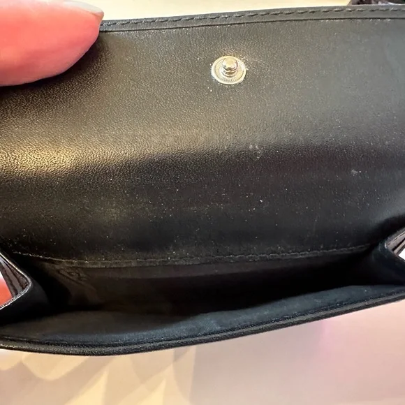 Coach Tri-fold Signature Jacquard Credit Card Wallet - Picture 3 of 5